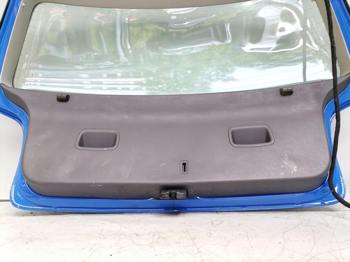 VW Polo 9N3 original Hecklappe mit scheibe LA5F Summer Blue Bj.2008